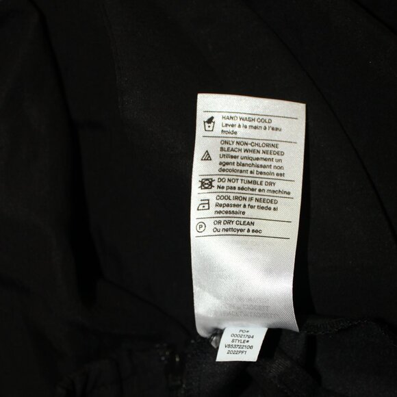 Vince. Black Trousers plus size pull on size zip front belt brown buckle sz 16 - Picture 7 of 9